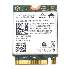 Dell 8GJD6 | 18265 IEEE 802.11ac Tri-Band Wireless-AC WLAN WiFi/Bluetooth 4.2 M.2 Card