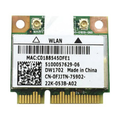 Dell DW1702 | 802.11 B/g/n Wifi Bluetooth 3.0 Mini PCi-e Card