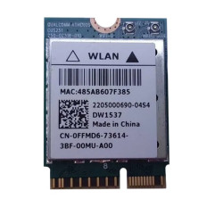 Dell FFMD6 | Dw1537 Low Power 2x2 IEEE 802.11a/b/g/n WLAN Card