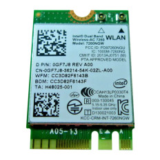 Dell GF7J8 | Intel Wireless 7260 Wlan Wifi 802.11 Ac/a/b/g/n Bluetooth 4.0 Card