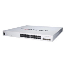 Fortinet FS-424E-FPOE | FortiSwitch 400 Series 424E-FPoE 24 x RJ-45 Ports PoE+ 1000Base-T + 4 x SFP+ Ports Layer 2 Managed 1U Rack-mountable Gigabit Ethernet Network Switch