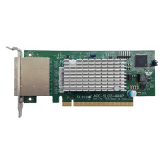 Supermicro AOC-SLG3-4X4P | 4-Ports 10GbE SFP+ Low Profile PCI Express x16 NVMe JBOF Host Bus Adapter