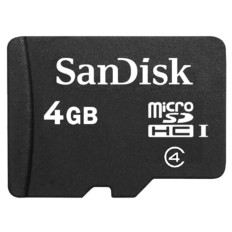 SanDisk SDSDQAB-004G | 4GB microSDHC Class 4 Memory Card
