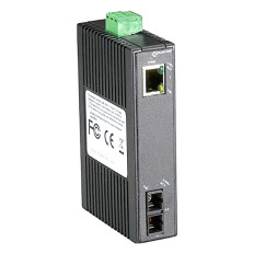 Black Box LMC270A-SM-20K-SC | 10/100Mbps Copper to 100Mbps Single-mode Fiber 1310nm 20km SC Hardened Temperature Industrial Media Converter