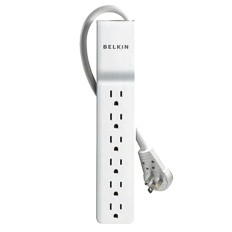Belkin BE106000-08R | 6-Outlet Home/Office Surge Protector with Rotating Plug