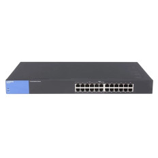 Linksys LGS124P-AP | 24 x Ports PoE+ 10/100/1000Base-X Rack-mountable Unmanaged Gigabit Ethernet Network Switch