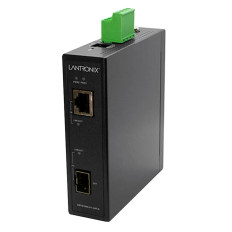 Lantronix SISTG1040-211-LRT | 1000Base-T RJ-45 100m 328ft to 1000Base-X SFP Slot Media Converter
