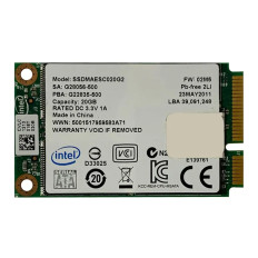 Intel SSDMAESC020G2011 | 311 Series 20GB Single-Level Cell SATA 3Gb/s NAND Flash mSATA Solid State Drive