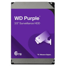 Western Digital WD62PURX | Purple 6TB 3.5" 6Gb/s SATA 5640RPM 128MB Cache Surveillance Hard Drive