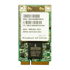 HP 407253-002 | 54Gb/s IEEE 802.11a/b/g Mini PCI WLAN Wireless Network Card for Pavilion DV5100 series