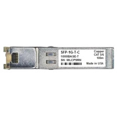 Juniper SFP-1G-T-C | 1Gb/s 1000Base-T Copper 100m Standard Temperature (0 through 70 DegC) RJ-45 Connector SFP Transceiver