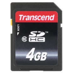 Transcend TS4GSDHC10 | 4GB Class 10 SDXC/SDHC SD Memory Card