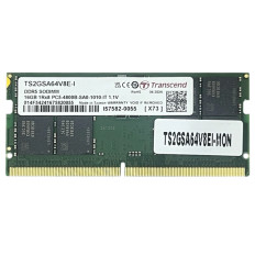 Transcend TS4GSA64V8E | 32GB DDR5-4800MHz PC5-38400 Non-ECC Unbuffered CL40 262-Pin SODIMM 1.1V Dual Rank Memory Module