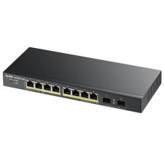 ZyXEL GS1900-10HP | 10 x Ports PoE+ 10/100/1000Base-T + 2 x SFP Ports Layer 2 Managed 1U Rack-mountable Smart Switch