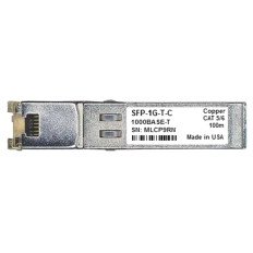 Juniper SFP-1G-T-C | 1Gb/s 1000Base-T Copper 100m Standard Temperature (0 through 70 DegC) RJ-45 Connector SFP Transceiver