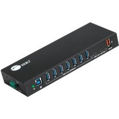 SIIG ID-US0811-S1 | 10-Ports Industrial USB 3.1 Gen 1 Hub With Dual USB-C Charging Hub 9 Ports
