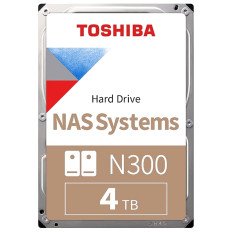 Toshiba HDWG740UZSVC | N300 NAS 4TB Air 7200RPM SATA 6Gb/s 3.5-Inch 512MB Cache (512e) Internal Hard Drive