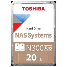 Toshiba HDWG62AUZSVB | N300 Pro 20TB Helium 7200RPM SATA 6Gb/s 3.5-inch 512MB Cache (512e) NAS Hard Drive