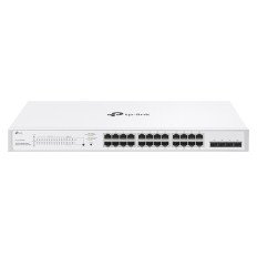 TP-LINK FESTA-FS328GP | Festa FS328GP 24-Ports Gigabit Ethernet PoE+ with 4x Gigabit SFP Fiber Uplink Slots Managed Smart Network Switch with SFP