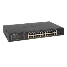 Netgear GS324TP-200NAS | GS324TPv2 24-Ports Gigabit Ethernet PoE+ with 2x 1GbE SFP Fiber Uplink Ports Compliant Managed Network Switch