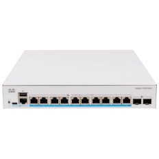 Cisco C1300X-10NU-2X | Catalyst 10-Ports 5GbE PoE++ with 2x 10GbE SFP28 Ports Rack-mountable Managed Network Switch