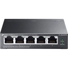 TP-LINK TL-SG205PE | 5-Ports Gigabit Ethernet PoE+ Managed Network Switch