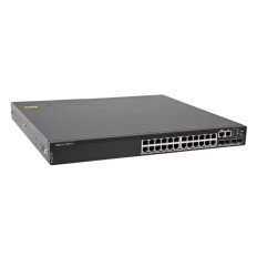 Dell P97JG | EMC PowerSwitch N2200-ON Series N2224X-ON 24 x 2.5GBase-T RJ-45 and 4 x 25GbE SFP28 and 2 x 40GbE QSFP+ Ports with OS6 Front-to-Back Airflow Layer 3 Managed Switch