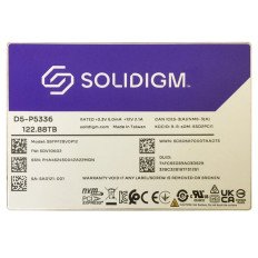 Solidigm SBFPF2BV0P12001 | D5-P5336 Series 122.88TB Quad-Level Cell PCI Express 4.0 x4 NVMe 3D5 No OPAL U.2 2.5-Inch Solid State Drive