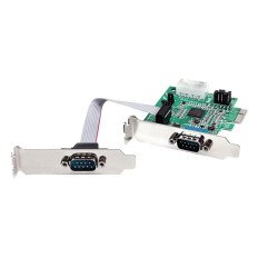 StarTech PEX2S952LP | 2-Port DB-9 RS-232 LP PCI Express Serial Adapter Card