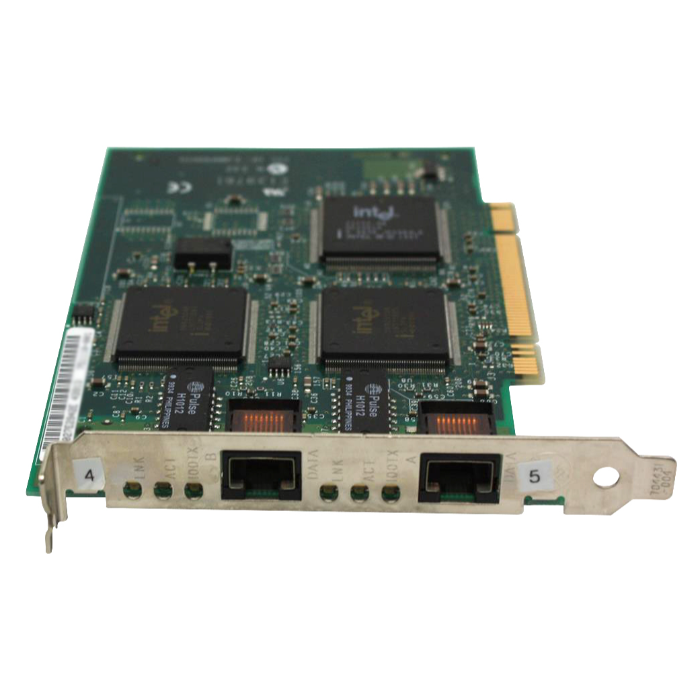 Intel A56744-002 | PRO/100 S Dual-Ports RJ-45 100Mbps 10Base-T/100Base-TX Fast Ethernet PCI Server Network Adapter