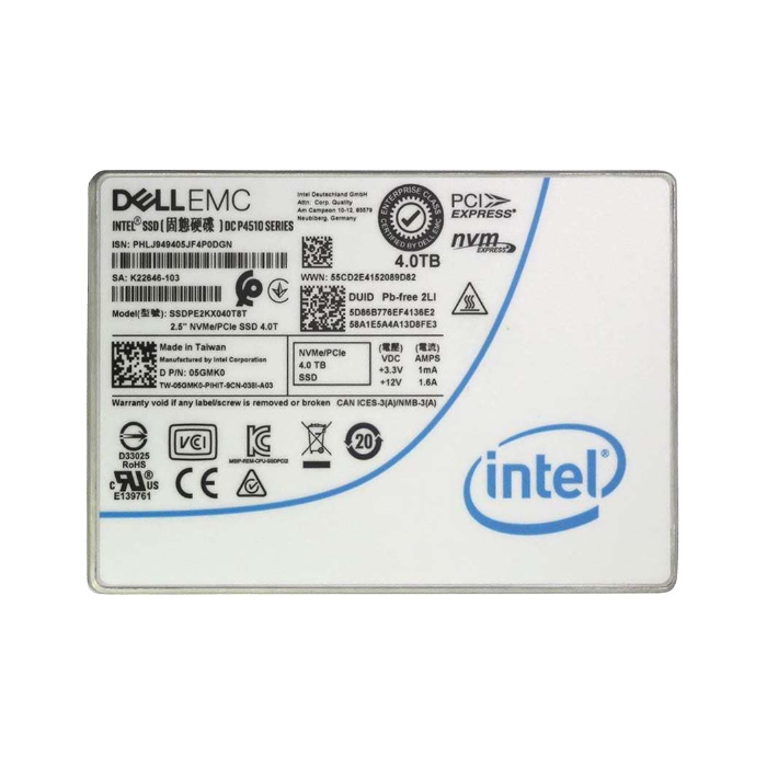 Dell 5GMK0 | 4TB Triple-Level Cell PCI Express NVMe 3.1 x4 Read Intensive 2.5-Inch Solid State Drive