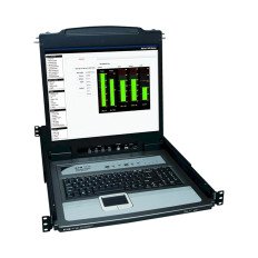 Eaton B020-U16-19-K | Tripp Lite NetDirector 16-Port 1U Rack-Mount Console KVM Switch with 19-inch LCD + 8 PS2/USB Combo Cables