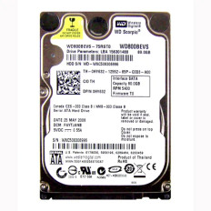Western Digital WD800BEVS-75RST0 | Scorpio Blue 80GB 5400RPM SATA 1.5Gb/s 8MB Cache 2.5-Inch Hard Drive