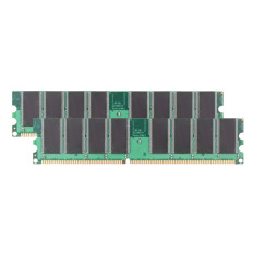 Crucial CT2KIT12864Z335 | 2GB Kit (2x1GB) DDR-333MHz PC2700 Non-ECC Unbuffered UDIMM CL2.5 2Rx4 2.5V 184-Pin Memory