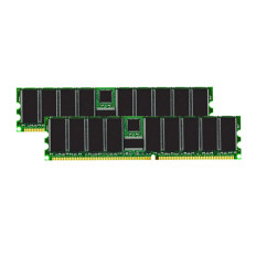 Transcend TS512MSU8008 | 512MB Kit (2x256MB) DDR-400MHz PC3200 ECC Registered RDIMM CL3 1Rx8 2.5V 184-Pin Memory