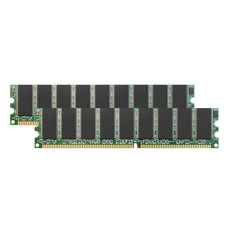 Dataram DRS2100Z/1GB | 1GB Kit ( 2x512MB) DDR-400MHz PC3200 ECC Unbuffered UDIMM CL3 2Rx8 2.5V 184-Pin Memory
