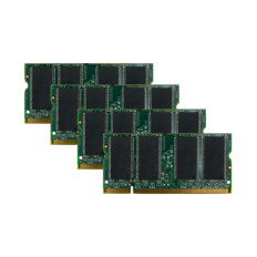 HP 328583-002 | 1GB Kit (4x256MB) DDR-333MHz PC2700 Non-ECC Unbuffered SODIMM CL2.5 2Rx16 2.5V 200-Pin Memory