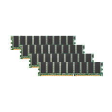 Dataram DRF250/256 | 512MB Kit (4x128MB) DDR-266MHz PC-2100 ECC Unbuffered UDIMM CL2.5 2Rx8 2.5V 184-Pin Memory