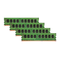 HP GH570AV | 4GB Kit (4x1GB) DDR2-800MHz PC2-6400 ECC Unbuffered UDIMM CL6 1Rx8 1.8V 240-Pin Memory