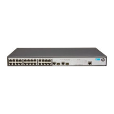 HP JG539AS | OfficeConnect 1910 Series 1910-24-PoE+ 24 x RJ-45 PoE+ 10/100Base-TX and 2 Combo x SFP (mini-GBIC) Ports Layer 3 Managed Fast Ethernet Network Switch
