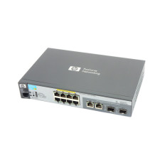 HP J9565A#ACQ | Aruba 2615 Series 2615-8-PoE 8 x RJ-45 Ports PoE 10/100Base-TX + 2 x Dual-personality Ports Layer 3 Managed Rack-mountable Fast Ethernet Network Switch