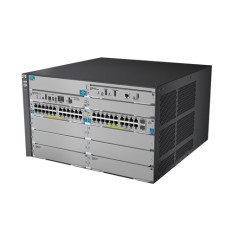 HP J9638AR#ABA | E8200 zl Series E8206-44G-PoE+/2xG-SFP+ v2 44 x RJ-45 Ports PoE+ 10/10/1000Base-T + 2 x SFP+ Ports + 4 x Open Module Slots Layer 4 Managed Rack-mountable Gigabit Ethernet Network zl Switch