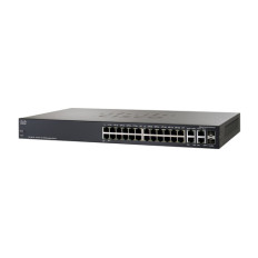 Cisco SRW224G4-K9-EU | Small Business 300 Series SF300-24 24 x Ports 10/100Base-TX + 2 x GE RJ-45 Ports + 2 x Combo SFP mini-GBIC Ports Managed Gigabit Ethernet Netwok Switch