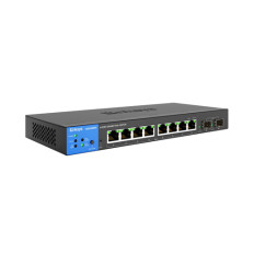 Linksys LGS310MPC | Business 8 x Ports PoE+ 1000Base-T + 2 x Ports SFP Layer 3 Managed Gigabit Ethernet Switch