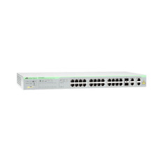 Allied Telesis AT-FS750/28PS-30 | FS750 Series 24 x Ports 10/100Base-TX PoE + 2 x Ports 1000Base-T + 2 x Ports SFP Combo Rack-mountable Layer 2 Managed Fast Ethernet WebSmart Edge Network Switch