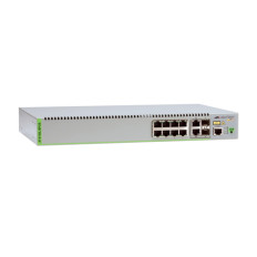 Allied Telesis AT-8100L/8POE-E-10 | 8100 AT-8100L/8PoE 8 x Ports PoE+ 100Base-TX + 2 x Ports Combo SFP Layer 4 Managed Fast Ethernet Network Switch