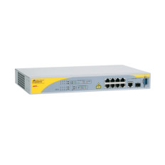 Allied Telesis 990-001051-50 | AT-8000/8PoE 8 x Ports PoE 100Base-TX + 1 x Ports GBE + 1 x Ports Combo SFP Layer 2 Managed Fast Ethernet Network Switch