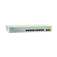 Allied Telesis AT-GS950/10PS | GS950 10 x Ports PoE+ 1000Base-T + 2 x Ports Combo SFP Layer 2 Managed Rack-mountable Gigabit Ethernet Network Switch