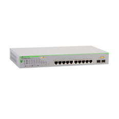 Allied Telesis 990-003648-50 | GS950 AT-GS950/10PS 10 x Ports PoE+ 1000Base-T + 2 x Ports Combo SFP Layer 2 Managed Rack-Mountable Gigabit Ethernet Network Switch