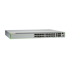 Allied Telesis 990-004700-50 | CentreCOM GS900MPX AT-GS924MPX 24 x Ports PoE+ 1000Base-T + 2 x Ports Combo SFP + 2 x Ports SFP+ Layer 2 Managed Rack-Mountable Stackable Gigabit Ethernet Network Switch